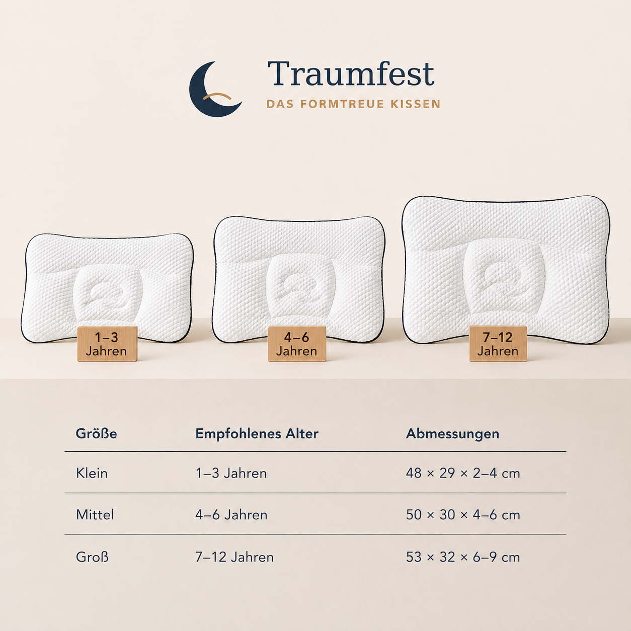 Traumfest - Das kühlende TENCE - Kissen für Kinder