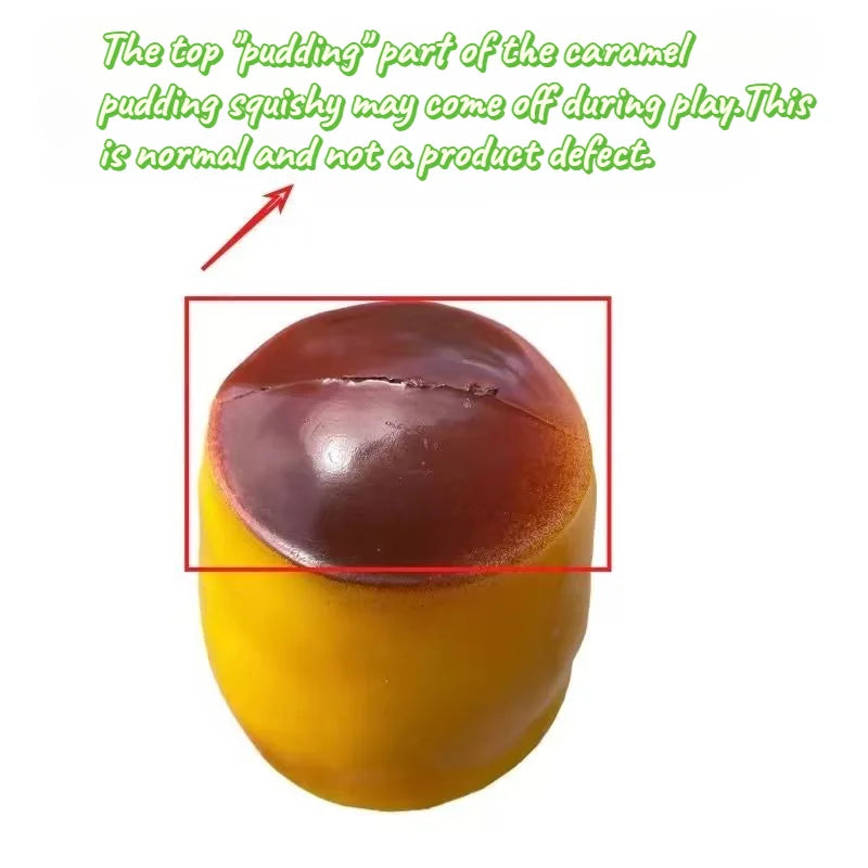 Handmade Crispy Pudding Shape Crackle Squeeze Toy Crunchy Filler Inside Squishy Ball Anti-anxiety Stress Relief Fidget Toy Adult