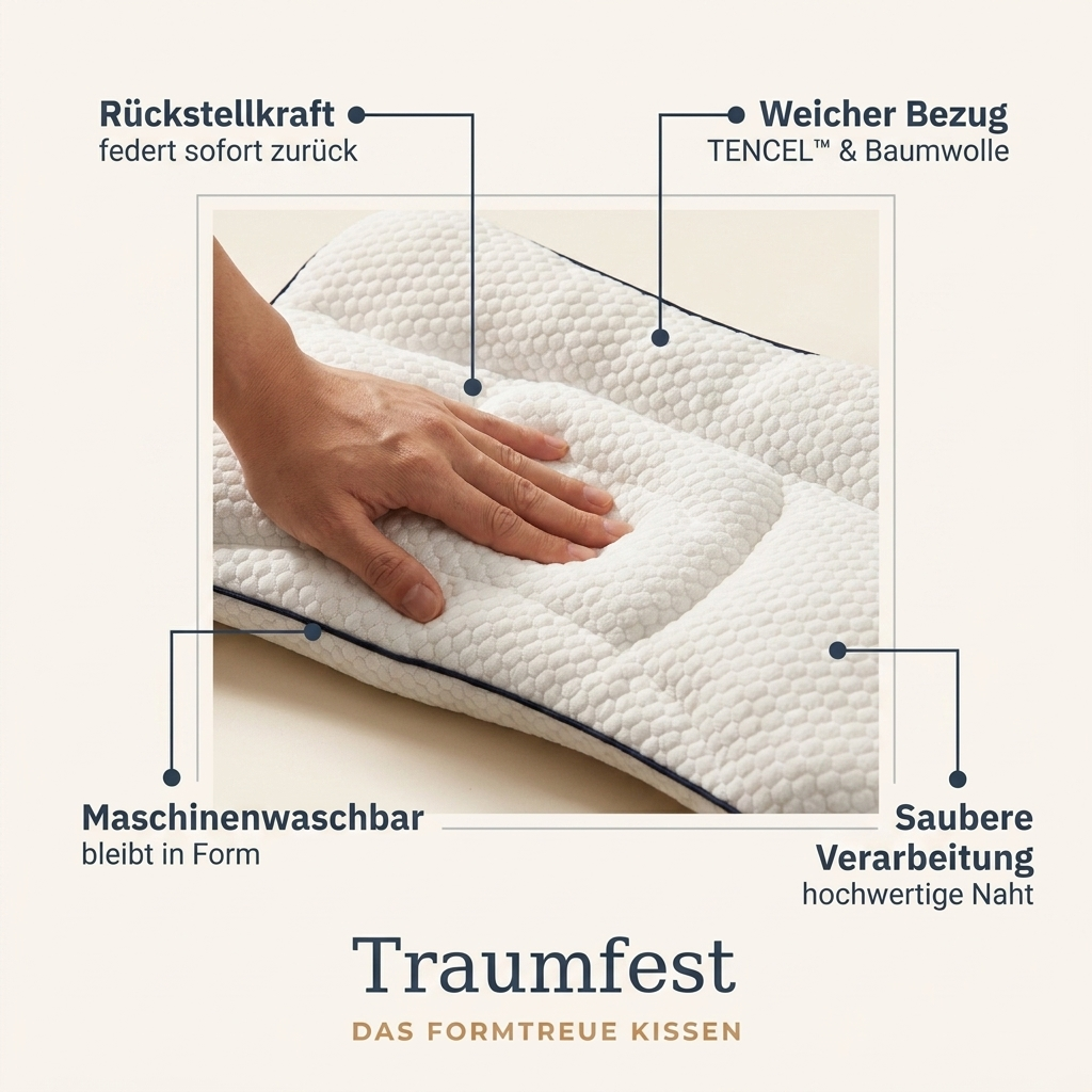 Traumfest - Das kühlende TENCE - Kissen für Kinder
